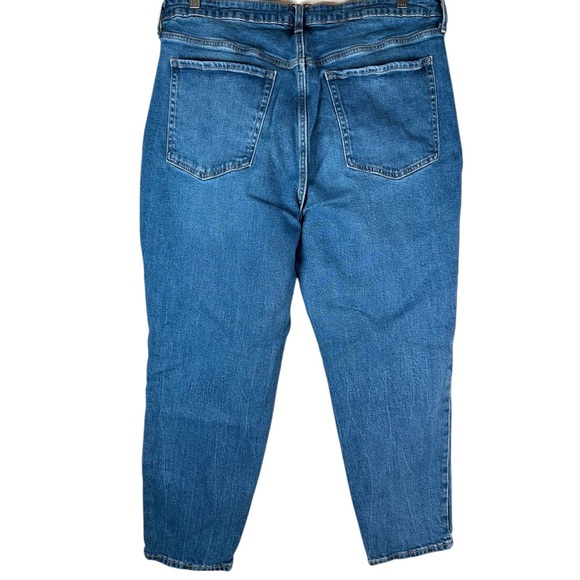 Old Navy Women's Straight Leg Jeans - Blue - Picture 2 of 6